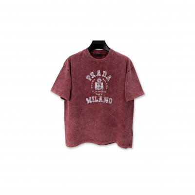 PRADA PRINTED JERSEY T-SHIRT